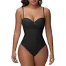 SHAPSHE Women's Basic Sexy Strapless V-Neck Thong Corset Waist Shaper Bodysuit - Abdomen Control Underwear, Tummy Tuck Shapewear for Dress, Birthday, Wedding Outings, Travel