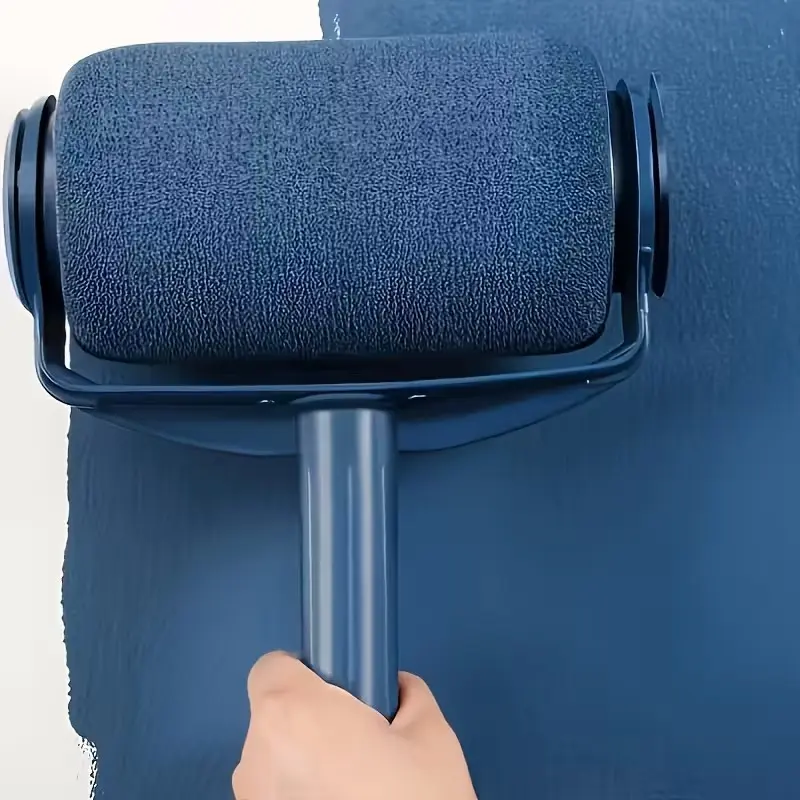 Extendable Paint Roller Brush Set with Large Sponge, Durable Plastic Handle, Ideal for Smooth Latex & Wall Painting, Home DIY Projects