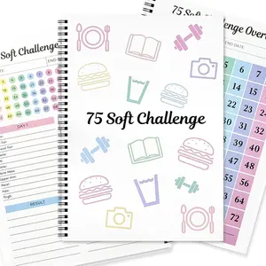 75 Day Soft Challenge Planner, Challenge Yourself for 75 Days and Become The Best Version of You, Motivational Mental Toughness Planner for Diet, Exercise and Workout