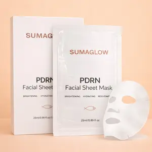 SUMAGLOW PDRN Facial Sheet Mask for Brightening, Hydrating, Rejuvenating 25ml x 5ea