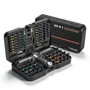 40/66/100-in-1 Precision Ratchet Screwdriver Set with Magnetizer & Detachable T-Handle, Magnetic Multipurpose Screwdriver, Multipurpose Switchable Screwdriver, Multi-Purpose Repair Tool Kit for Home Furniture Appliance Bike PC, Gift for Him