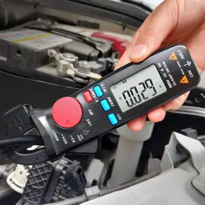 DC AC Clamp Meter 6000 Counts True RMS Digital Multimeter Amp Resistance Frequency Live Check V-Alert Continuity  Tester with  Clip