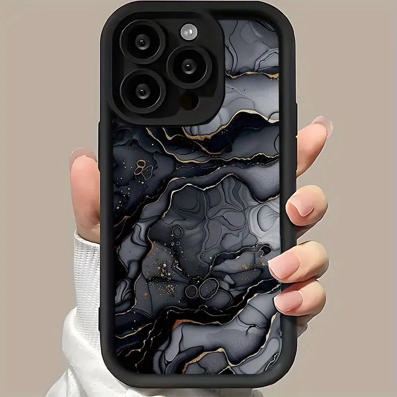 Marbling Pattern Trendy Hot Selling Male and Female Matte Texture Sky Eye Stair Groove Mobile Phone Case Comfortable Grip for iPhone 17 E Air 16 15 14 Pro Max Plus 13 12 Mini 11 X XS XR