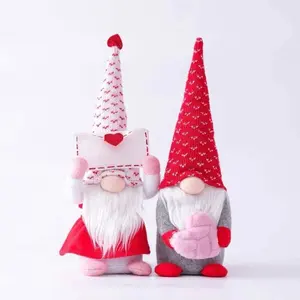 2Pack Holiday Gnomes Plush Decorations -  Mr & Mrs Handmade Home Office Decor