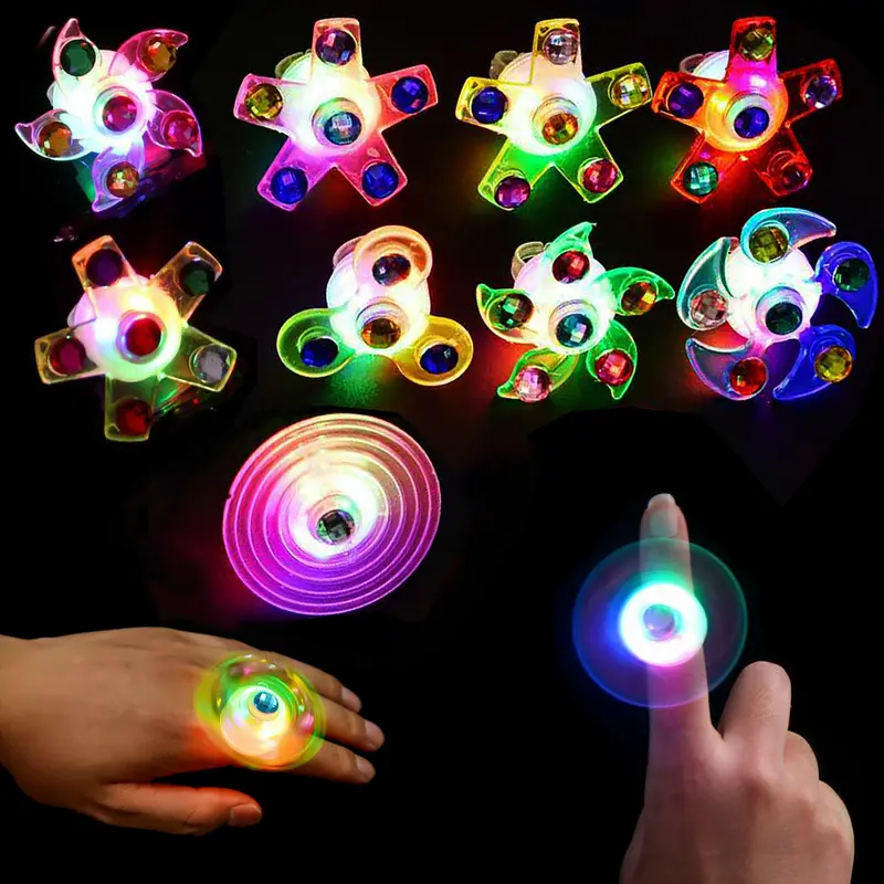 Kids Party Favors Goodie Bag Stuffers 18 PSC Light Up Fidget Finger Toy Pack for Kids Birthday Halloween Christmas Valentines Easter Party Favors