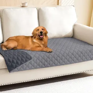 New Deal - Waterproof Dog Blanket, Reversible Pet Blanket, Soft Pet Couch Covers for Sofa Washable, Bed Couch Sofa Furniture Protector for Puppy Cat Kids (30"x70", Grey/Dark Grey)
