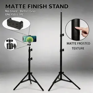 63-Inch Tripod with Foldable Phone Holder, Multifunctional Selfie Stand Tripod for Phone and Camera, Home and Outdoor Use, Phone Accessories
