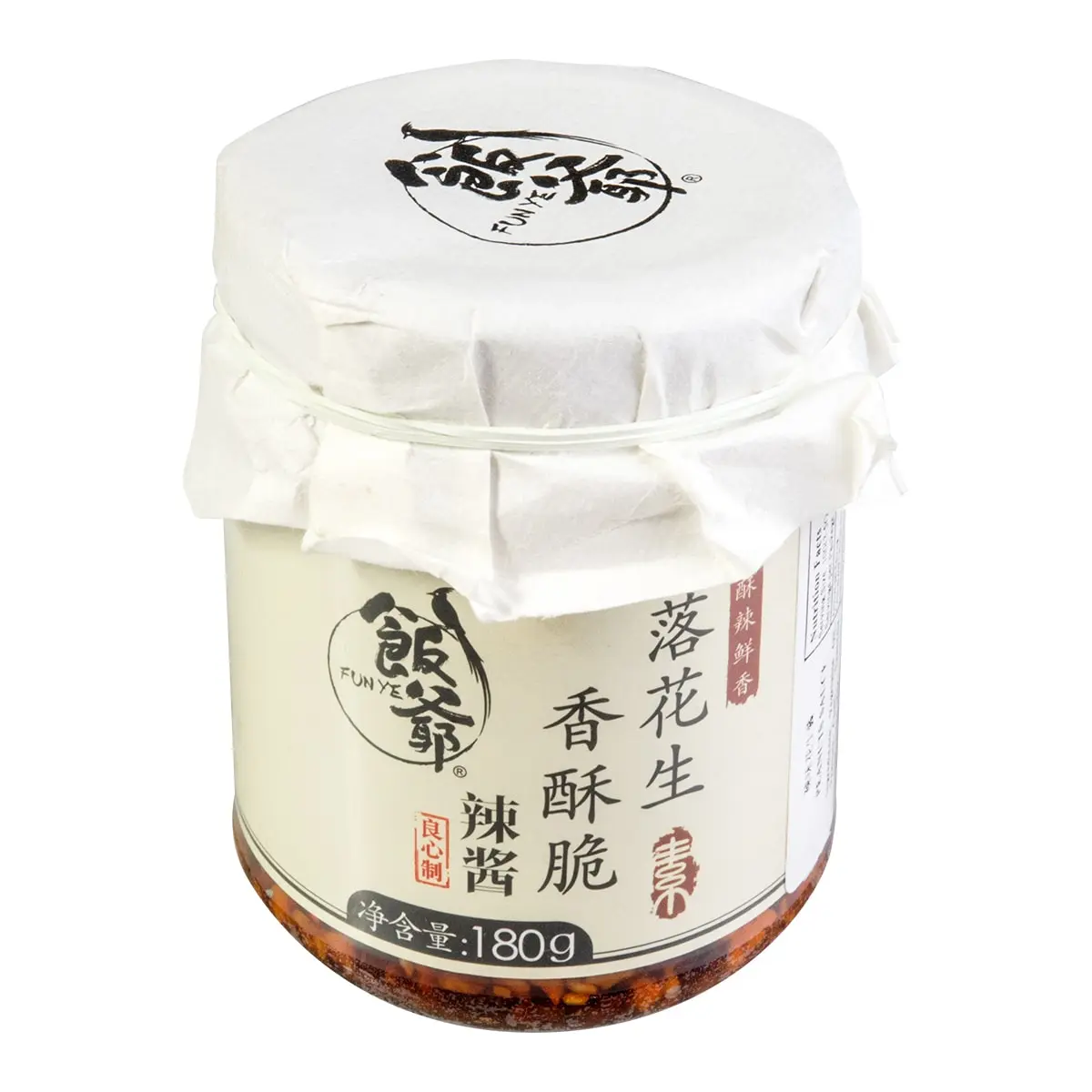 Fanye Spicy Peanut Chili Sauce 180g - Savory Crispy Condiment for Rice, Noodles, Salads - Authentic Korean Flavor