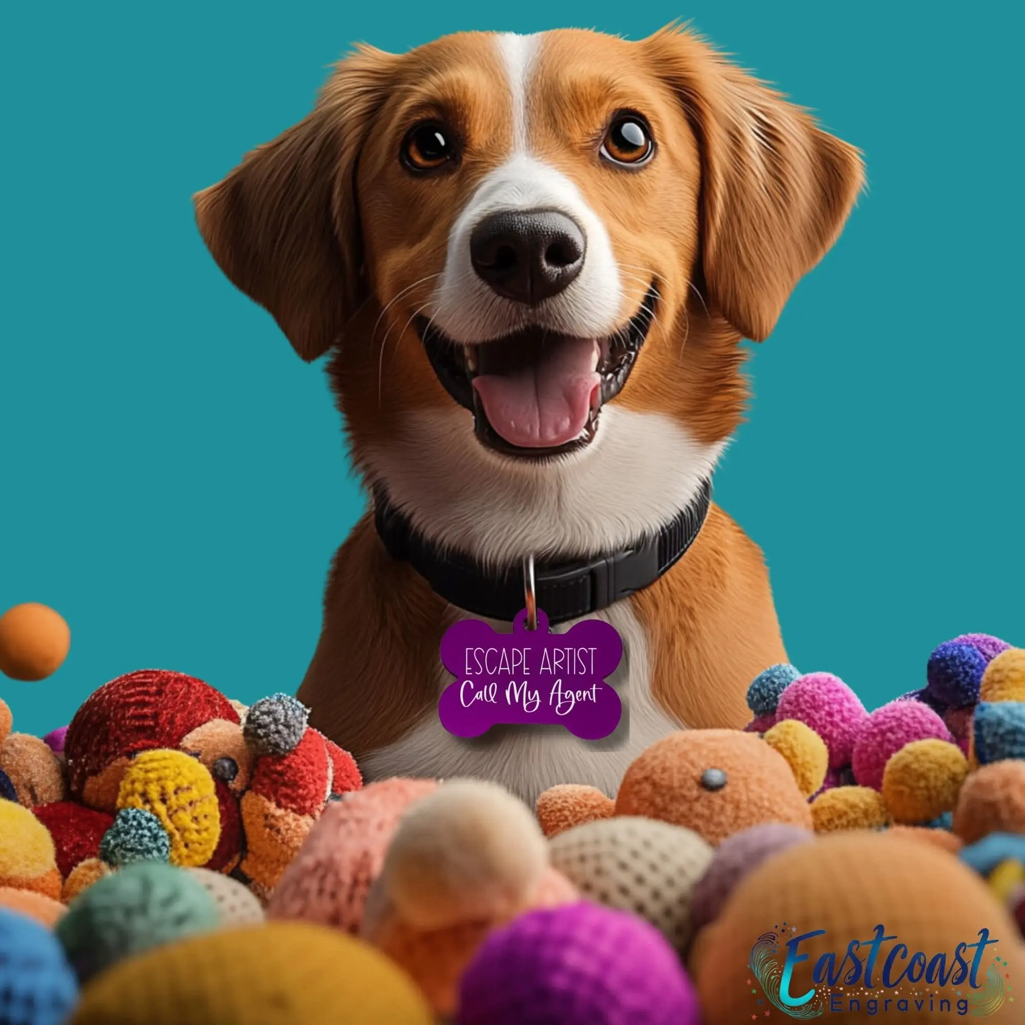 Funny Dog Name Tags – Custom Engraved & Personalized for Pets