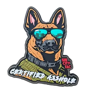 PVC Certified A$$hole K9 patch morale patch Working Patrol Dog Belgian Malinois Military Morale Police Morale