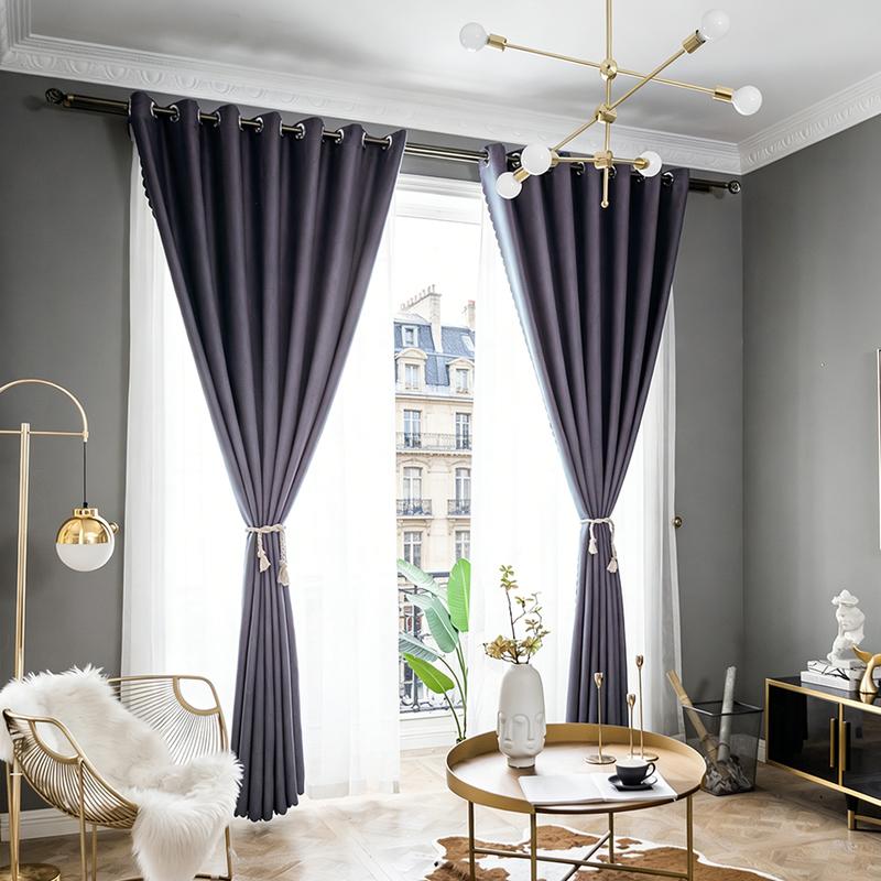 Snooztex Heavyweight Blackout Curtain Panels - Grommet Top, Linen-Look Solid Polyester Window Curtains, Single Panel, 2m, Privacy Focus, Modern Vintage for High Ceiling Living Room