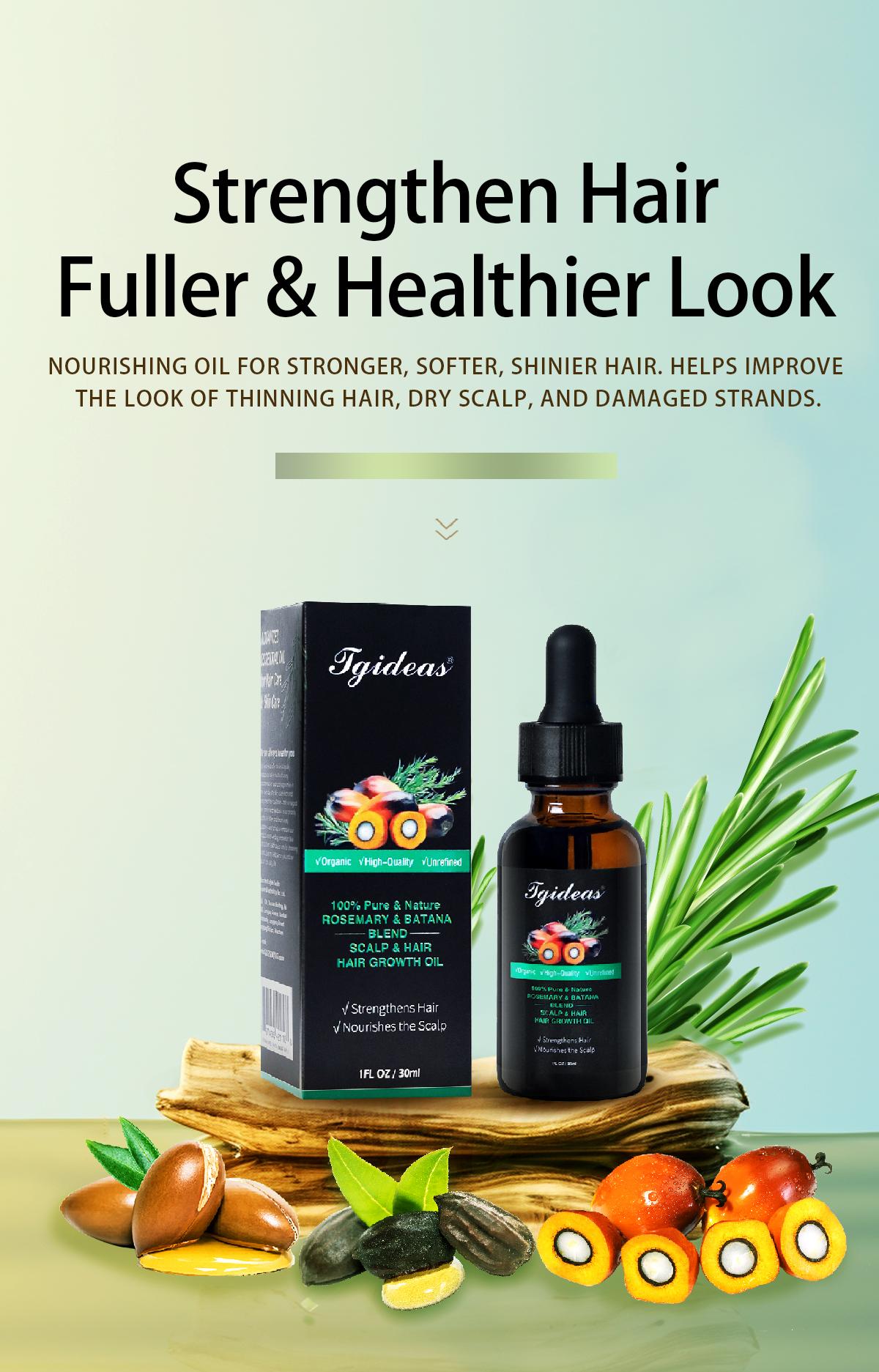 Tgideas Rosemary & Batana Oil -Blended with Jojoba & Argan Oil-Organic Essential Oil forHair Haircare Daily Repairing Restore Moisture Vitamins Tgideas Rosemary & Batana Oil -Blended with Jojoba & Argan Oil-Organic Essential Oil forHair Haircare Daily Repairing Restore Moisture Vitamins