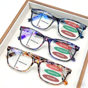 3-Pack stylish Progressive Multifocal Blue Light Blocking Reading Glasses for Men/Women Features adjustable vision levels,spring hinge design UV 400 protection and effectively blocks harmful blue light for comfort and durability.Perfect as a holiday gift.