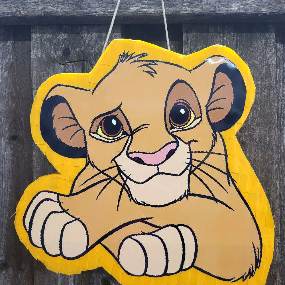 lion inspired piñatas 14 inches tall
