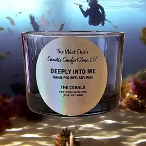 The Wick Chic's Candle Comfort Zone, LLC scented soy wax candle DEEPLY INTO ME