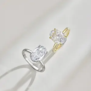 Loveden 3ct Oval Shaped Engagement Ring For Women Wedding Party Gift s925 Sterling Silver Ice Flower Cut High Carbon Diamond Ring Fashion Luxury Jewelry Accessories LD.