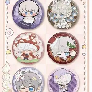 love and deep space badge pin