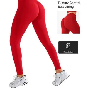 2nd Gen Seamless Yoga Pants with Lycra Blend – Upgraded Peach Hip Lifting 3-Layer Waistband Enhanced Quick-Dry Tummy Control All-Season Wear