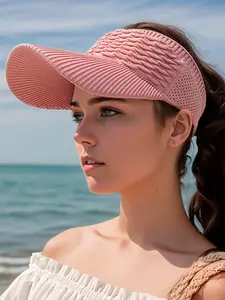 New Korean Summer Sun Hat, Fish Scale Hollow Knit Baseball Cap, Outdoor Sports UV Protection Hat for Women