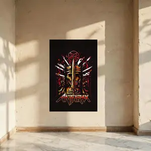 Anthrax Poster High Quality Premium Matte PP Self Adhesive Vinyl Poster Wall Anti fading Without frame