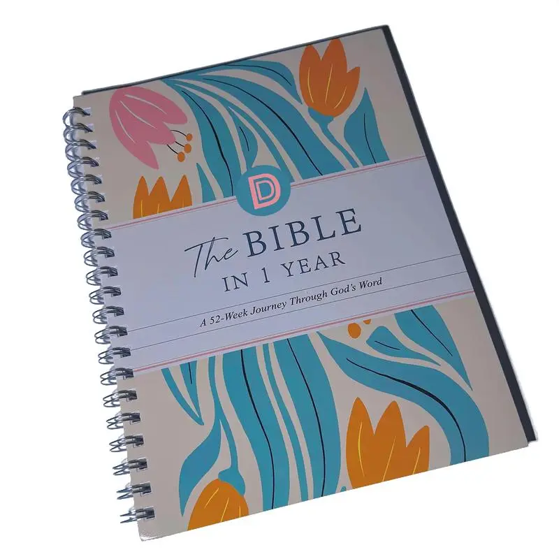 The Bible in a Year-52-Week Bible Study Guide& Spiral Workbook | Yearlong Faith-Building Planfor Women Guided Notebook