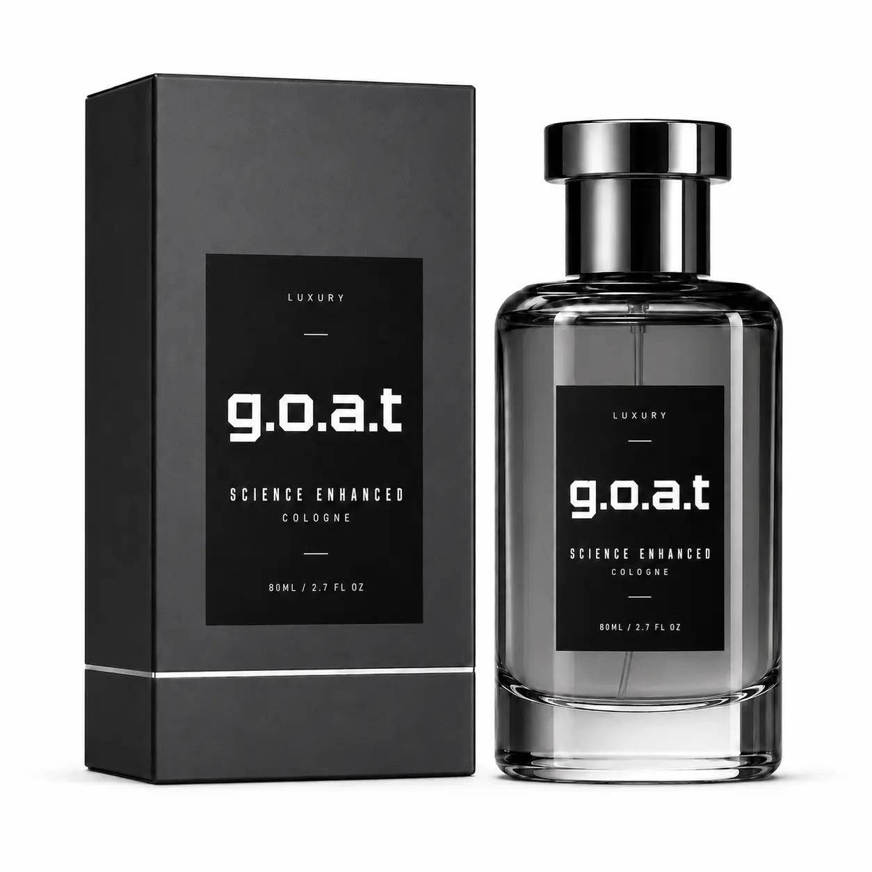 g.o.a.t Men’s Eau de Parfum, 80 mL Elegant Floral Woody Fragrance, Refined Unisex Cologne for Daily Wear, Evening and Date Night