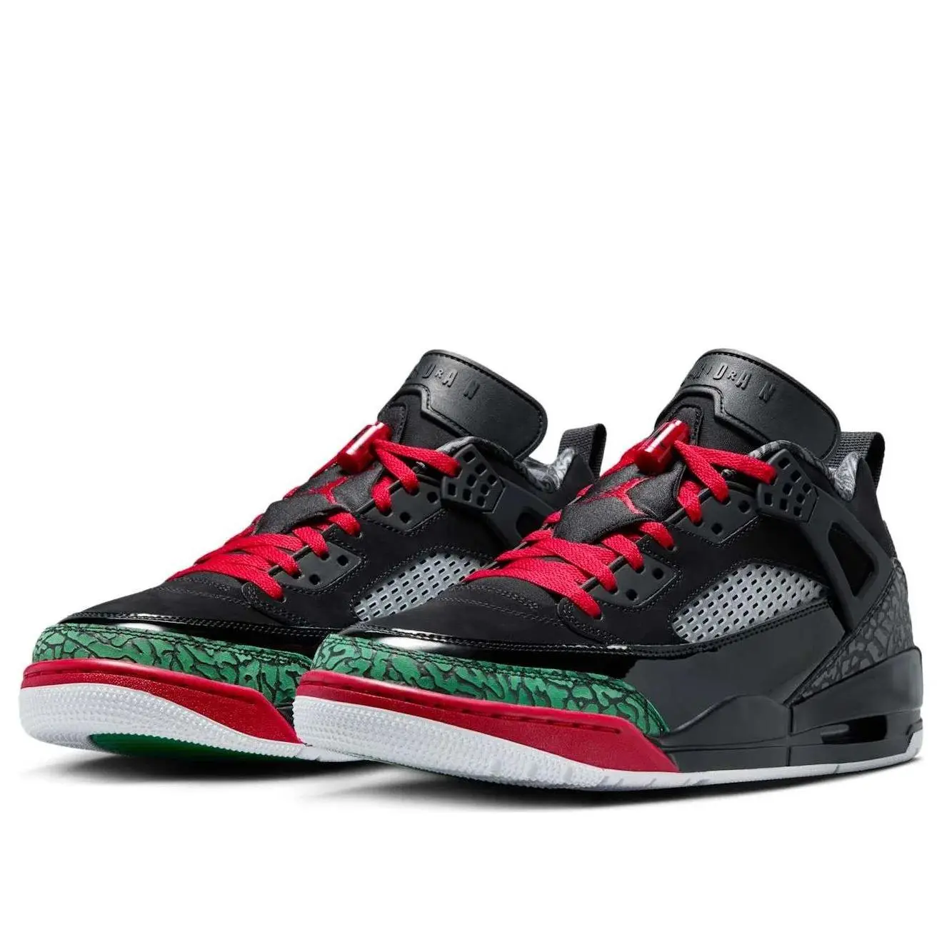 Jordan Spizike Low Black Classic Green White Varsity Red Men's FQ1759-060 New