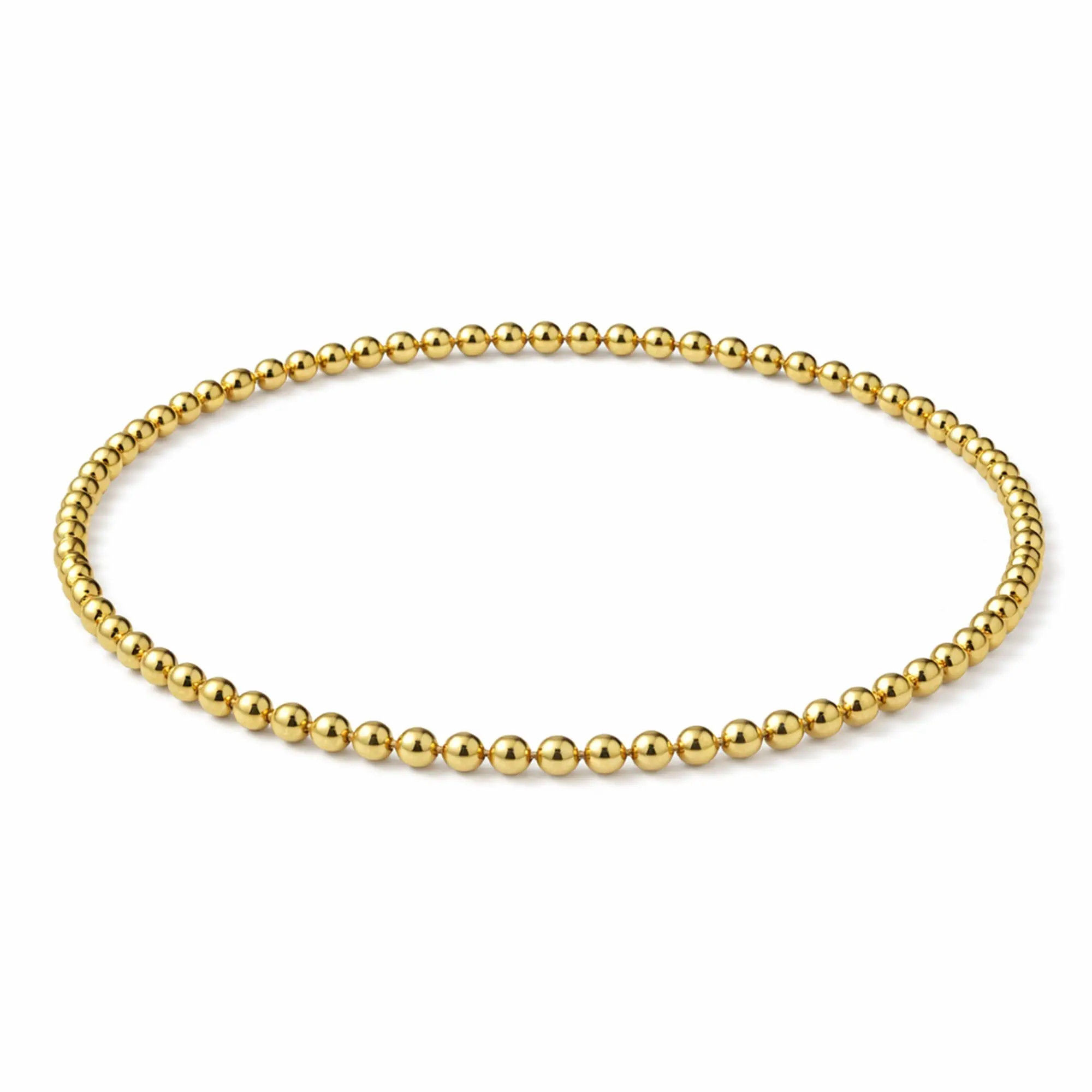 3MM Gold Ball Bracelet