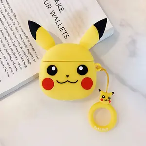 Pokemon Pika Cute Cartoon Design Earphone Charging Box Protective Cover For Airpods 1/2