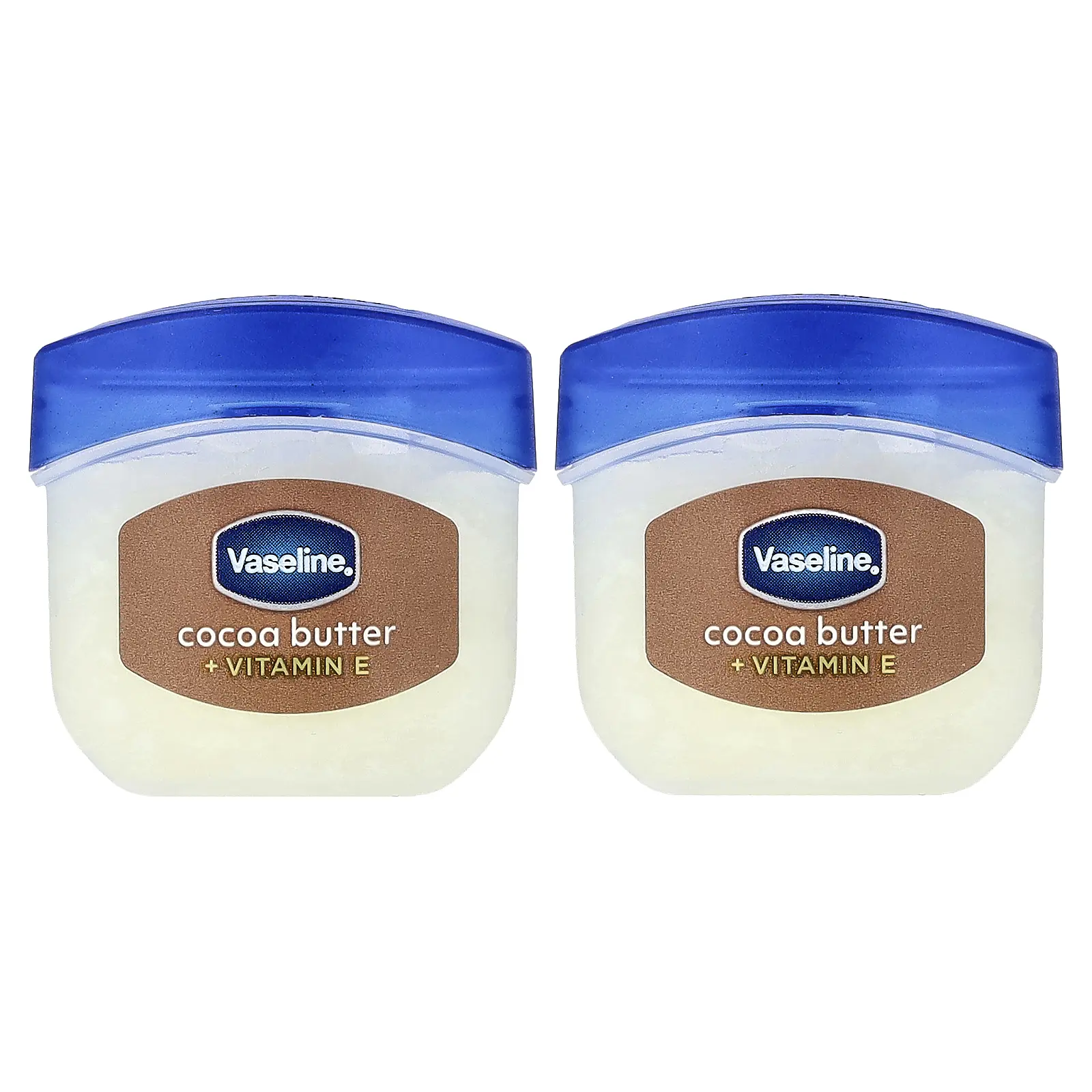 Vaseline Lip Therapy® Jelly, Cocoa Butter, 2 Pack, 0.25 oz (7 g) Each