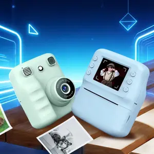 Perfect Christmas Gift for Kids! Portable Instant Print Camera, 32GB Card + Printing Paper Included. Thermal Printing, Capture Festive Moments Instantly!