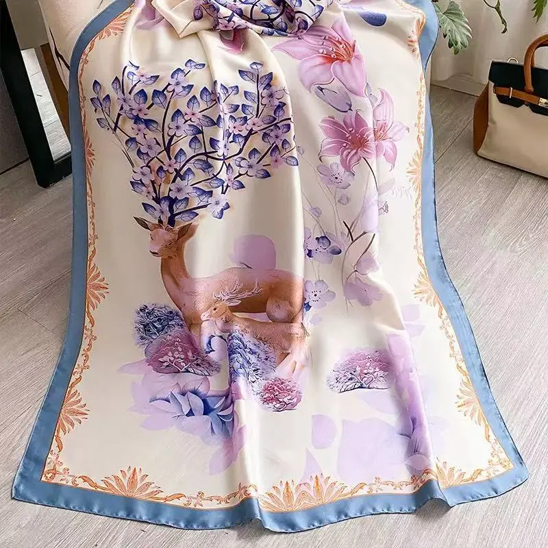 146  Elegant Floral Design Fabric with Delicate Blossoms and Leaves for Home Decor and Crafting Projects 70.87*33.46