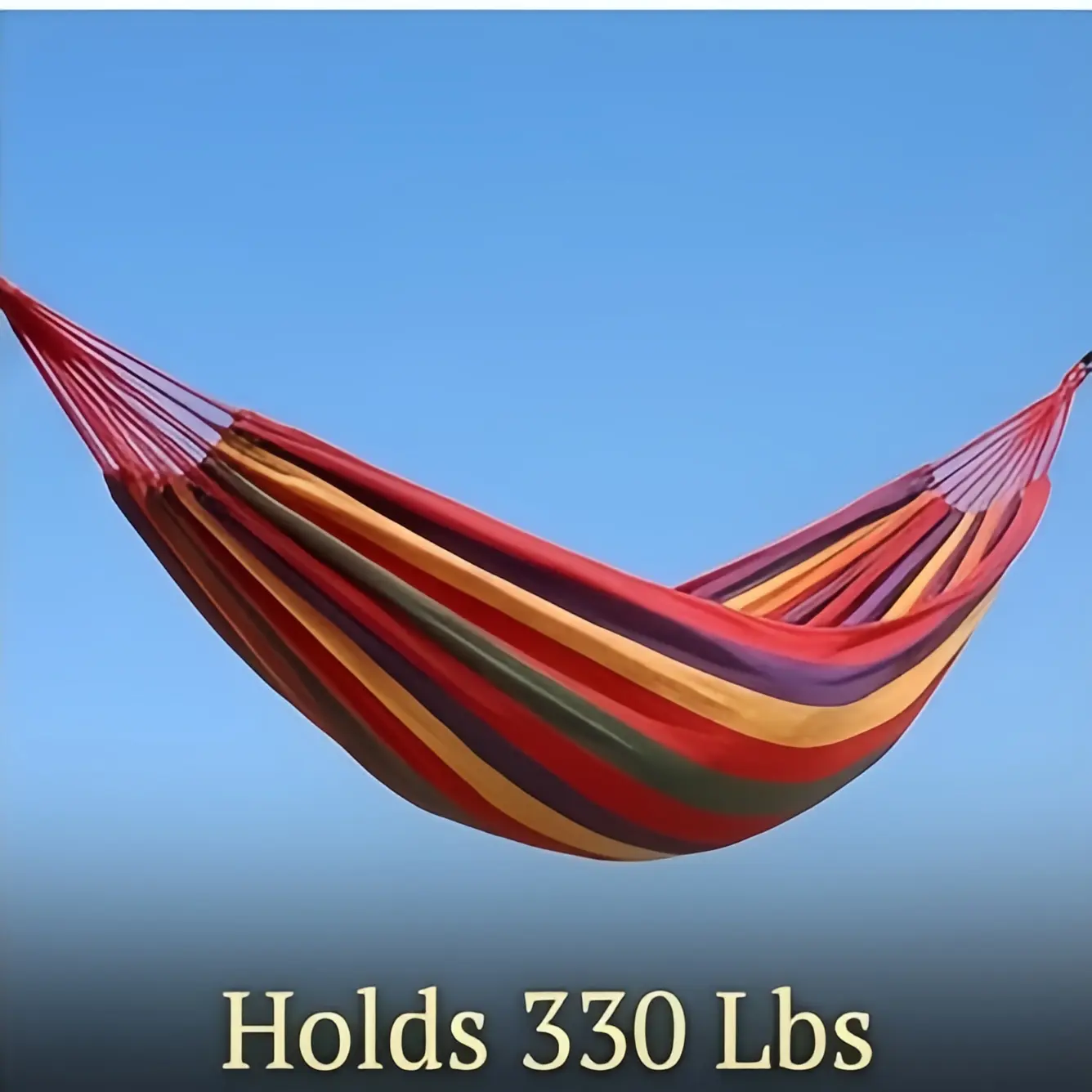 Portable Canvas Camping Hammock with Storage Bag, Rope, 330lbs Heavy-Duty Capacity, Anti-Rollover Design for Outdoor Relaxation, Hiking-Light Outdoor Use, Backyard, Beach
