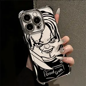 Scary Movie Child's Play Phone Case Suitable for iPhone 17 16e 16 15 14 13 12 11 Mini Pro Max Air X XR XSMAX 8 7 Plus Anti Fall Transparent Soft Back Cover