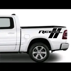 Rebel with Slashes Bedside Decal Approx. 23"x9.5", Set of 2 L&R, Vinyl Window Decal for Vehicle Windows Boat Rvs Office Desk Laptops Decorative Smooth Surface Stickers