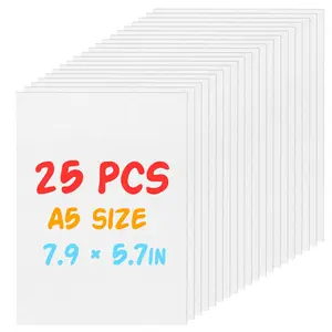 25 Pieces Shrinky Dink Sheets Kit, 7.9 X 5.7-inch Shrink Art Paper, Suitable for Bracelet Key Chain DIY Production