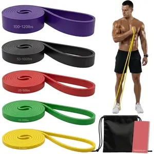 Pull Up Resistance Bands - Assistance Bands Sets of 3/4/5 for Men & Women, Heavy Duty Workout Exercise Bands for  Stretching,  , Instruction and Carry Bag Included