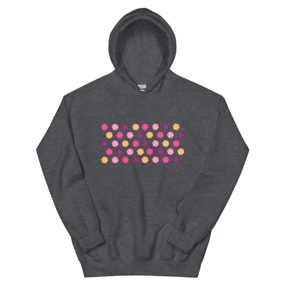 Pastel Crits Unisex Hoodie, DnD Dice Hoodie, Dice Goblin