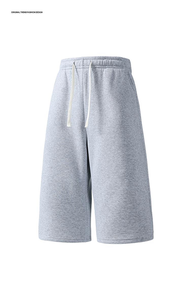 4-pack men’s 3/4 casual sweatpants, adjustable drawstring elastic waistband, loose straight cut, skin-friendly breathable fabric