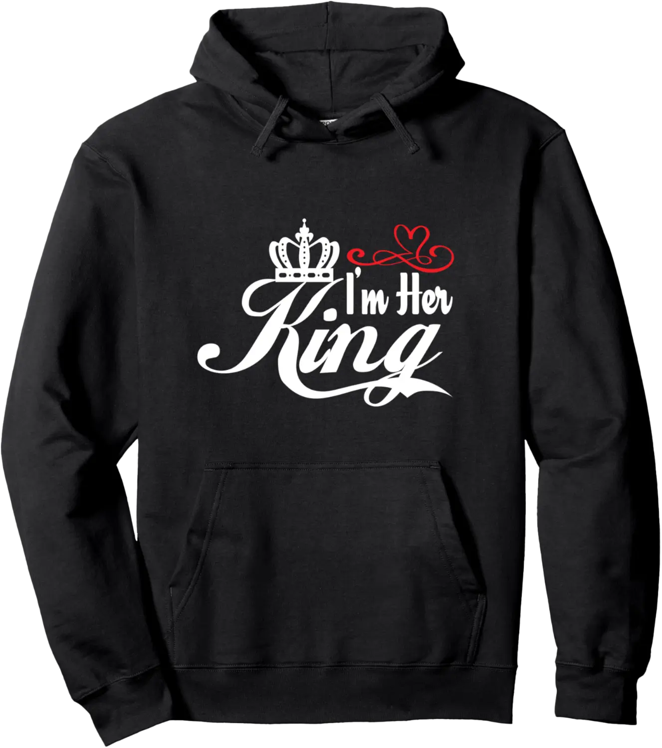 I'm Her King Couple Matching Set Pullover Hoodie - Margaritahe Shop 91B0B1WKH5SW