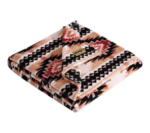 Wrangler Plains Creek Pink Ultra Plush Fleece 50"X70" Throw
