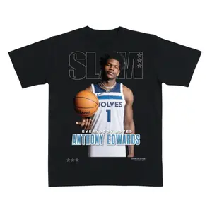 [SLAM] Anthony Edwards Everybody Loves Ant Vintage Basketball Graphic Tee – Superstar Streetwear Shirt for Hoops Fans – Trendy Urban Apparel for Game Day & Casual Wear