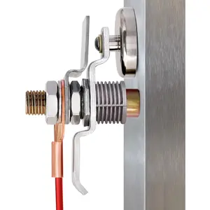 Welding  Grounding Clamp Can Operate Vertically, 3x  , 60 KG Pull Force, 410G, 2.78MM Thickened Copper Nose, Welding Ground Clamp w/Run- Tab for MIG TIG MMA Arc Weld