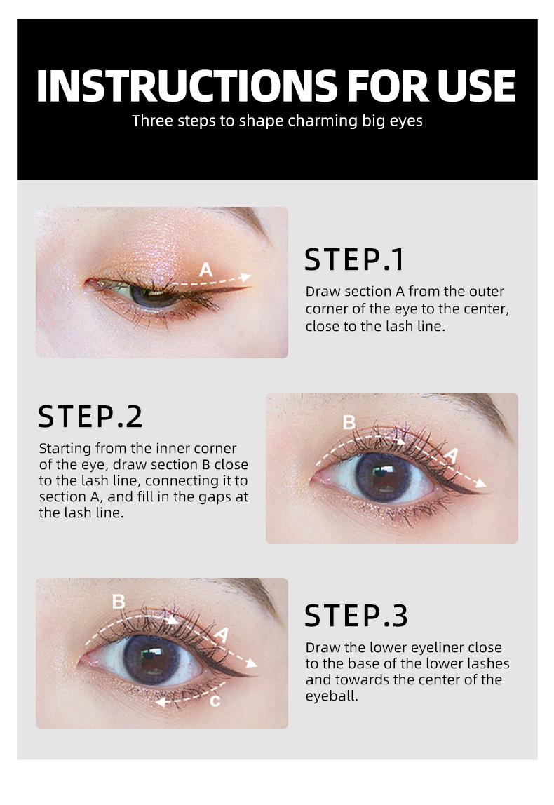 【The you】Ultra-Smooth Creamy Liquid Eyeliner | 2-in-1 Dual Tip | Weightless, Waterproof & 24H Long-Lasting