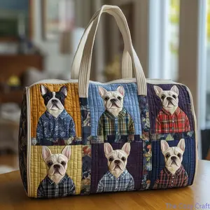 3D Printed Cute Cartoon Puppy Duffel Bag | Multi‑Purpose Sports Gym Tote Bag, Lightweight Portable Short Trip Handbag, Spacious Carryall for Daily Commute Weekend Getaway Outdoor Fitness Pet‑themed Travel outdoorfun