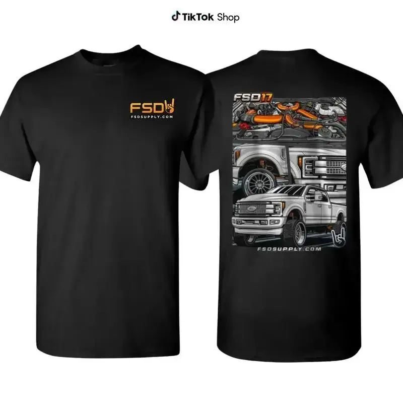 FSD Supply Diesel Truck Graphic Tee – 100% Cotton Custom Build Shirt for Performance Enthusiasts, Truck Modders & American Torque Fans, Funny Streetwear Gift for Men, Graphic Tee