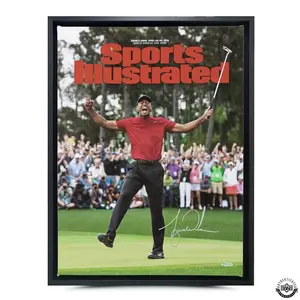 Tiger Woods Autographed Sports Illustrated Cover Print 2019 Masters - Upper Deck - NO FRAME
