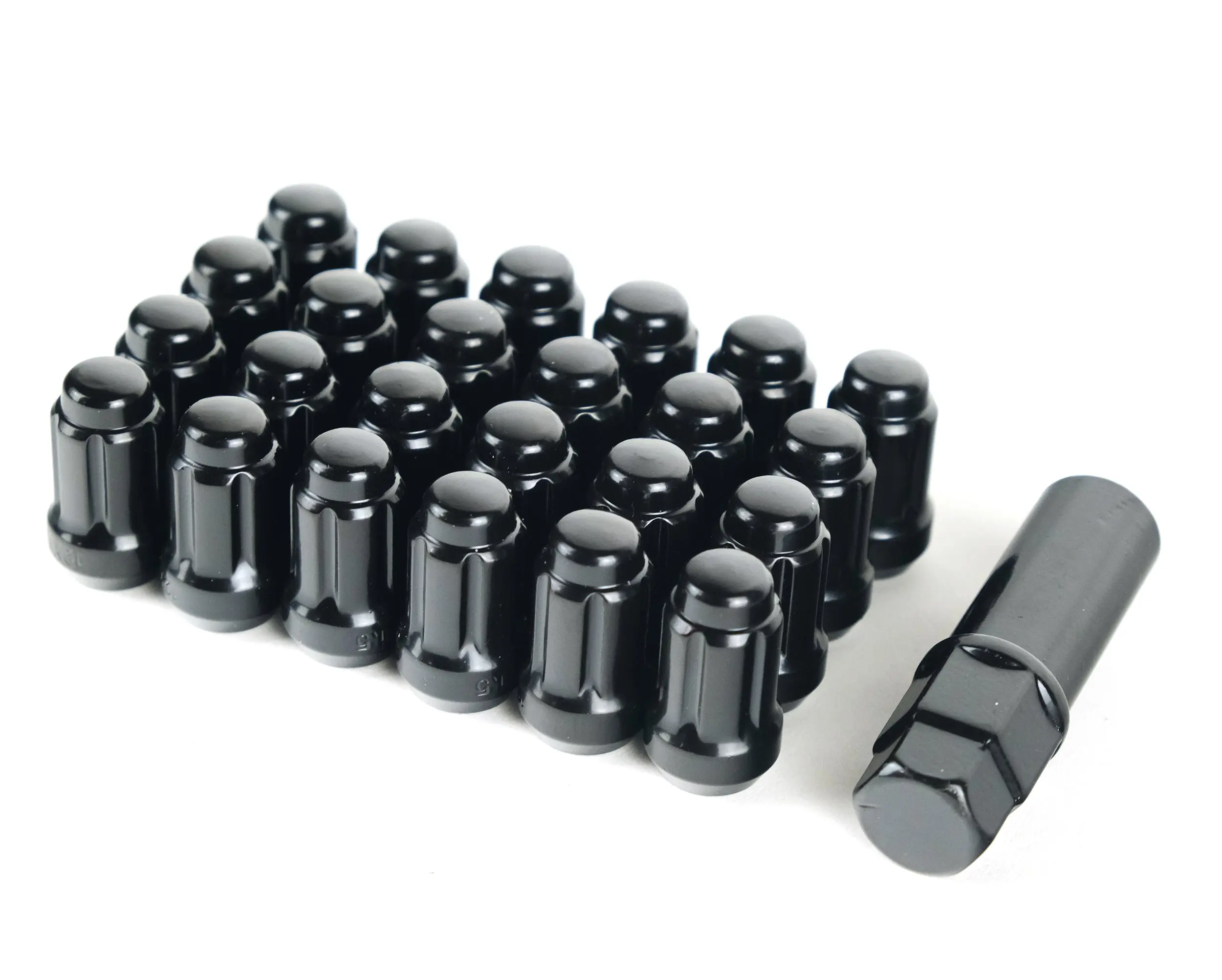 Falcon Wheels | M12x1.5 Spline Lug Nut W/Key 24pc