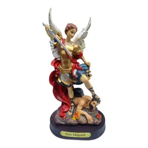 San Miguel Arcangel 8" 19251-8 Saint Michael Archangel Estatua Brand New Religious Decor Statue Ornaments