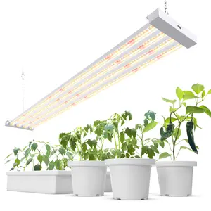 Barrina TX-L84 4FT LED Grow Light, 84W, 4 Panels Wider Coverage, Full Spectrum, High PPFD, Super Bright, Linkable, Hanging Fixture, Plant Stand with Grow Light for Indoor, Seeding, 1 Pack
